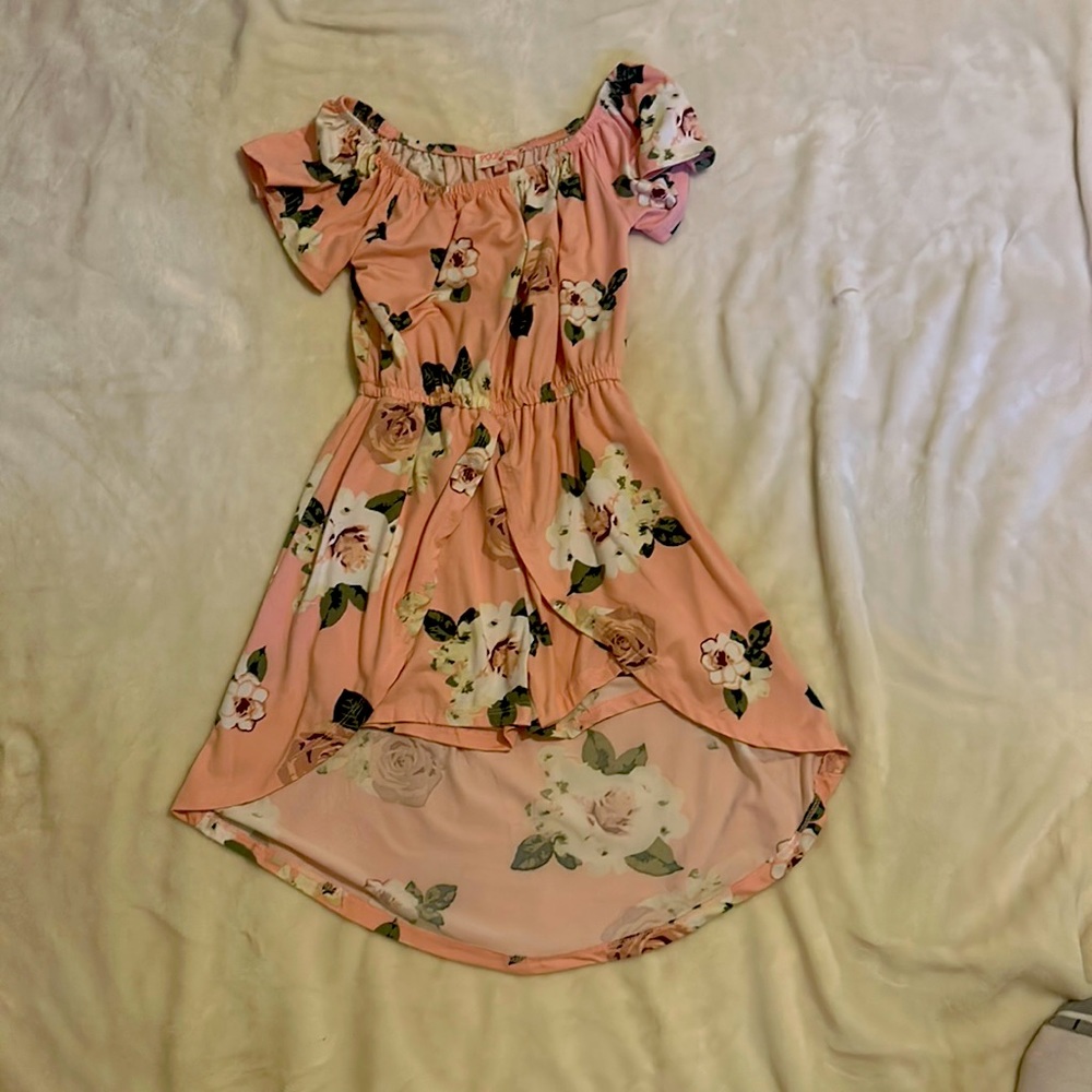 Rose pink dress, soft, lightly used, in great shape!